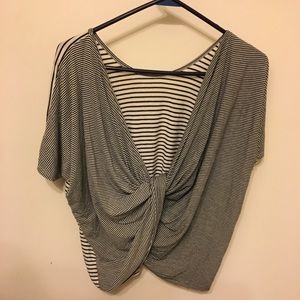 Francesca’s striped twisted back